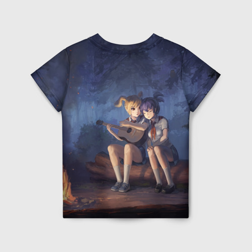 Детская футболка 3D с принтом Бесконечное лето: Лена и Алиса, вид сзади #1