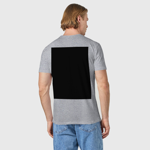 Мужская футболка хлопок с принтом Поспишь потом, вид сзади #2