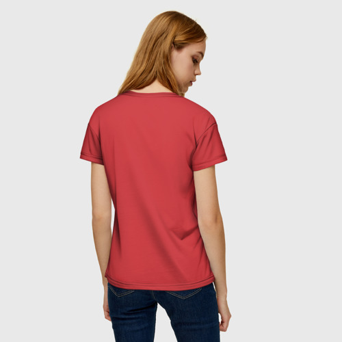 Женская футболка 3D с принтом Безликий и голодный бог, вид сзади #2