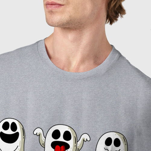 Мужская футболка хлопок с принтом Ghost, фото #4