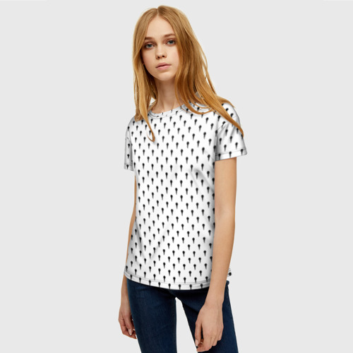 Женская футболка 3D с принтом Bruno Buccellati Style Ver1, фото на моделе #1