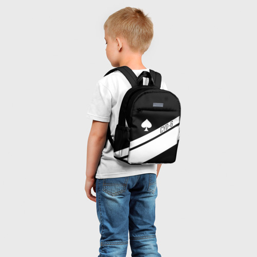 Детский рюкзак 3D с принтом CAYDE-6 ACE OF SPADES | DESTINY 2, фото на моделе #1