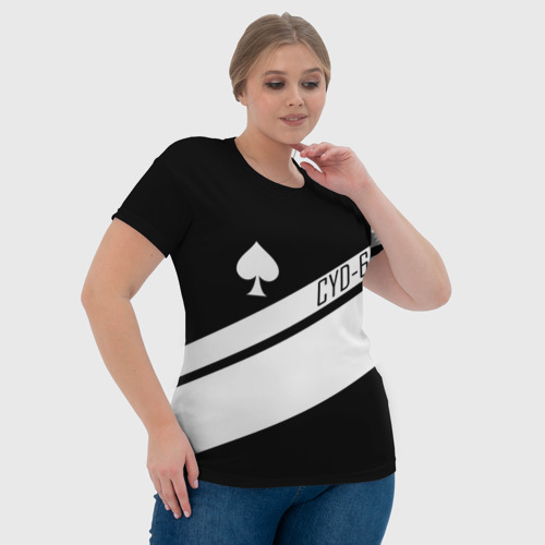 Женская футболка 3D с принтом CAYDE-6 ACE OF SPADES | DESTINY 2, фото #4