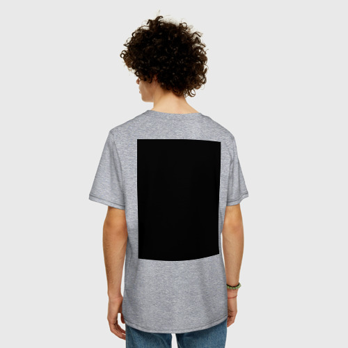 Мужская футболка хлопок Oversize с принтом CAYDE-6, вид сзади #2
