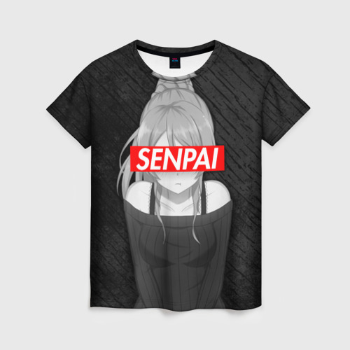 Женская футболка 3D с принтом Anime (Senpai 5), вид спереди #2