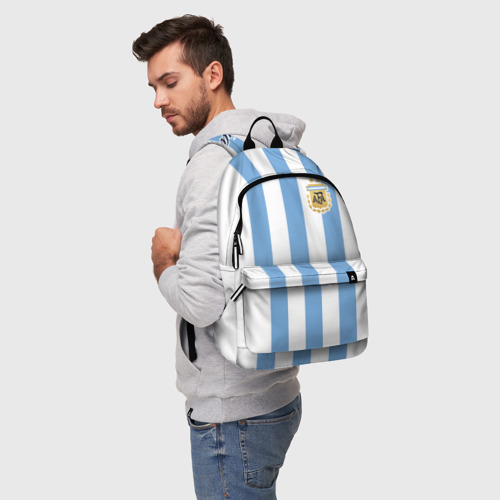 Рюкзак 3D с принтом Сборная Аргентины, фото на моделе #1