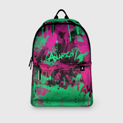 Рюкзак 3D с принтом Неоновая революция neon revolution, вид сбоку #3
