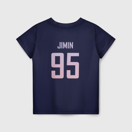 Детская футболка 3D с принтом Love Yourself BTS (JIMIN), вид сзади #1