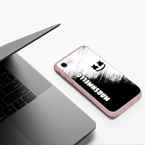Чехол для iPhone 7/8 матовый с принтом Marshmello 3, фото #5