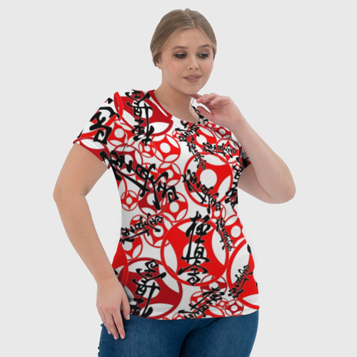 Женская футболка 3D с принтом Каратэ киокушинкай - эмблемы, фото #4