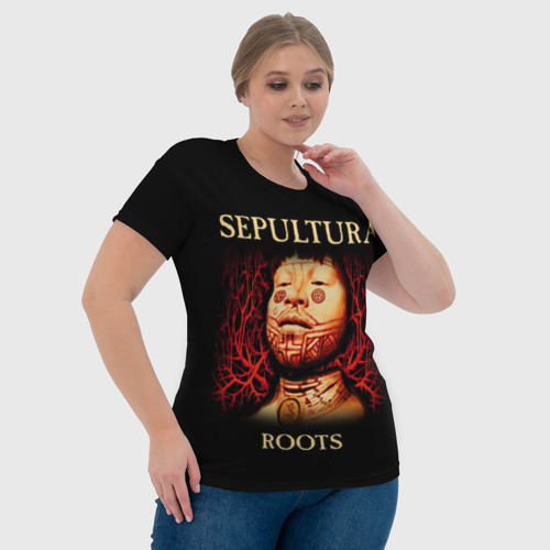 Женская футболка 3D с принтом Sepultura, фото #4