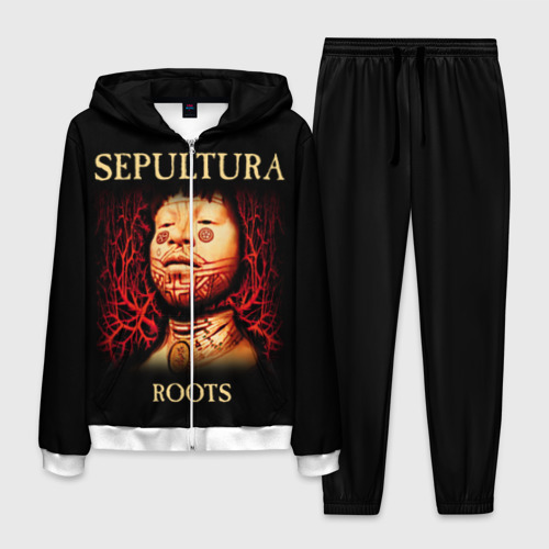 Мужской 3D костюм с принтом Sepultura, вид спереди #2