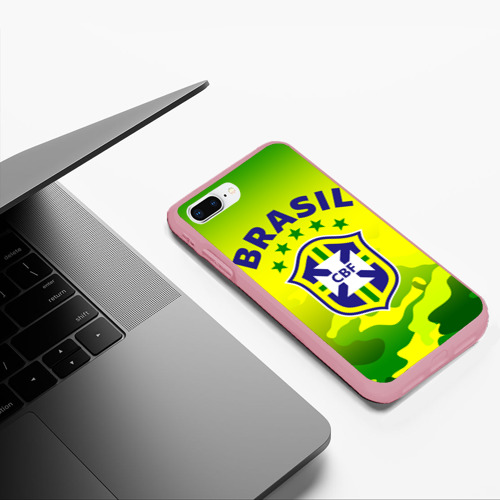 Чехол для iPhone 7Plus/8 Plus матовый с принтом Бразилия, фото #5