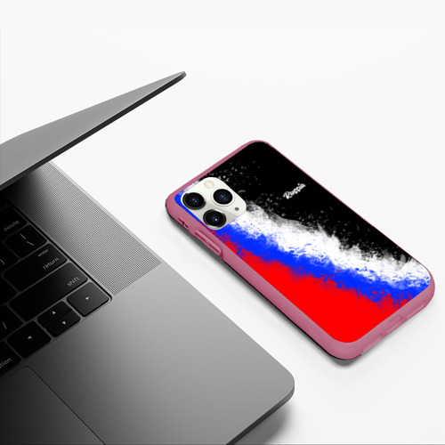Чехол для iPhone 11 Pro матовый с принтом Россия Краски, фото #5