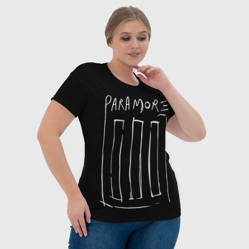 Женская футболка 3D с принтом Paramore, фото #4