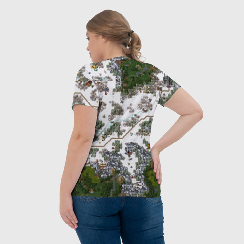 Женская футболка 3D с принтом HoMM 3, вид сзади #2