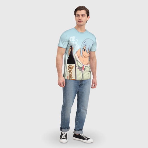 Мужская футболка 3D с принтом KonoSuba бутылка, вид сбоку #3