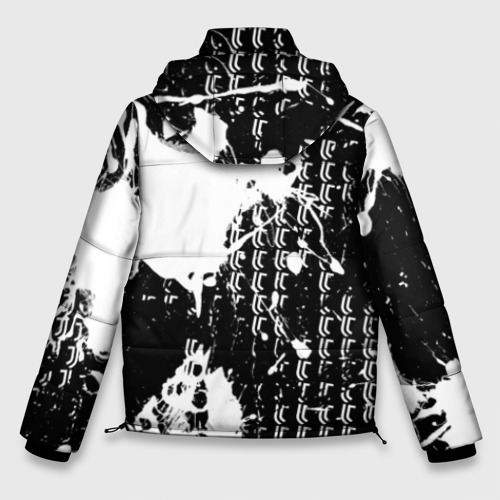 Мужская зимняя куртка 3D с принтом Juventus, вид сзади #1