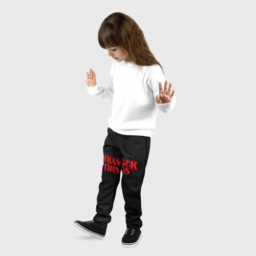 Детские брюки 3D с принтом STRANGER THINGS, фото на моделе #1