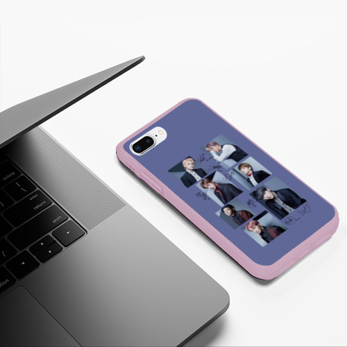 Чехол для iPhone 7Plus/8 Plus матовый с принтом BTS, фото #5
