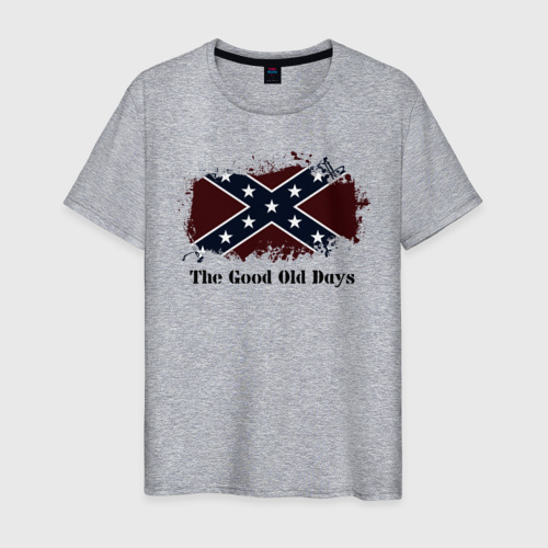 Мужская футболка с принтом Old Days of Confederation, вид спереди #2