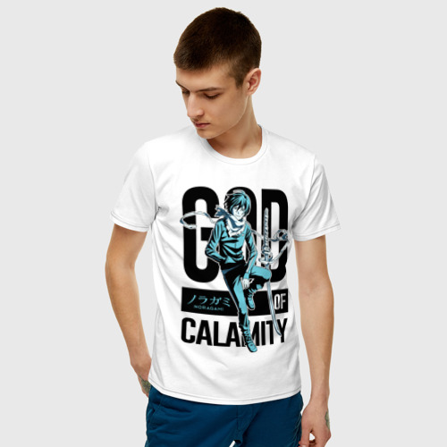 Мужская футболка с принтом GOD OF CALAMITY NORAGAMI, фото на моделе #1
