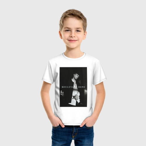 Детская футболка хлопок с принтом Boulevard Depo, фото на моделе #1