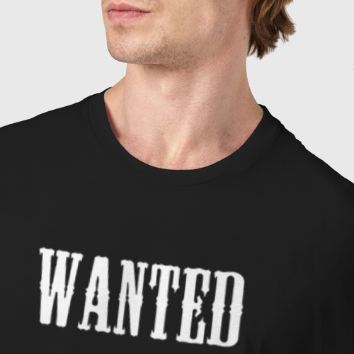 Мужская футболка хлопок с принтом Wanted El Primo, фото #4
