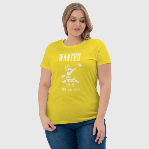 Женская футболка хлопок с принтом WANTED El Primo, фото #4