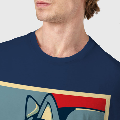 Мужская футболка хлопок с принтом Соник, фото #4