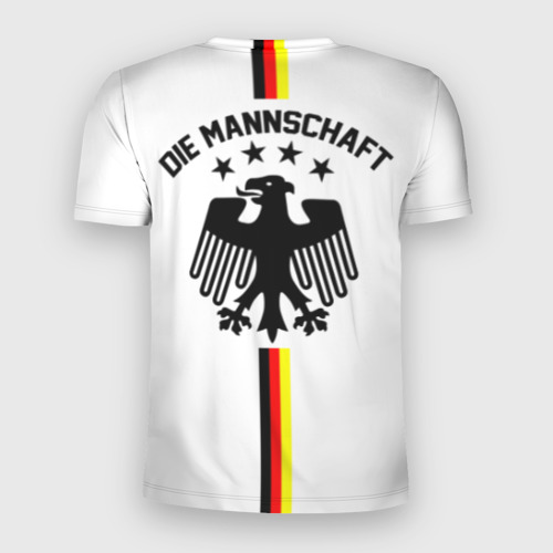Мужская футболка 3D Slim с принтом Сборная Германии, вид сзади #1