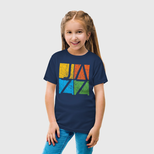 Детская футболка хлопок с принтом Jazz, вид сбоку #3