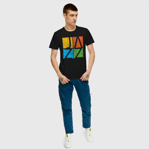 Мужская футболка с принтом Jazz, вид сбоку #3