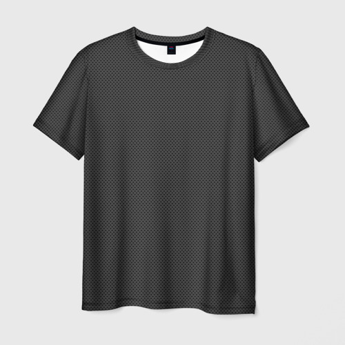 Мужская футболка 3D с принтом Carbon Fiber Big, вид спереди #2