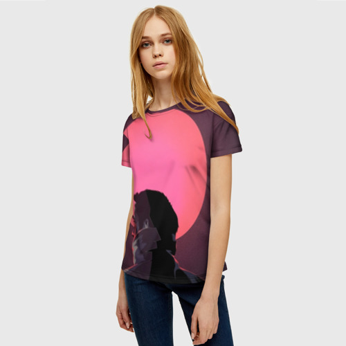 Женская футболка 3D с принтом Райан Гослинг, фото на моделе #1