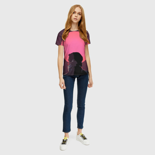 Женская футболка 3D с принтом Райан Гослинг, вид сбоку #3