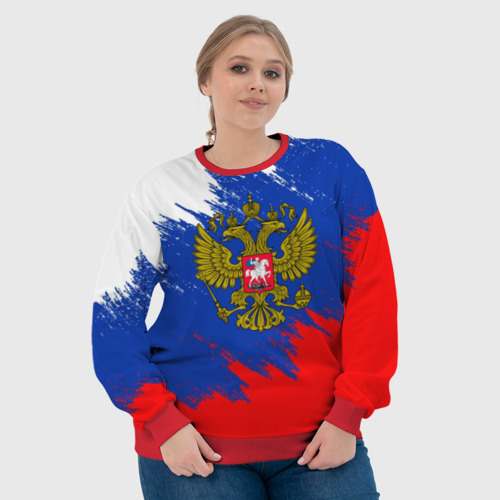 Женский свитшот 3D с принтом Russia sport, фото #4