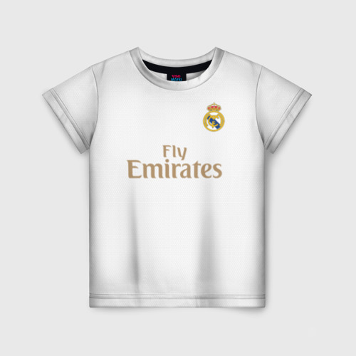 Детская футболка 3D с принтом Ramos home 19-20, вид спереди #2