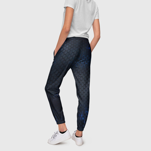 Женские брюки 3D с принтом СТАЛЬНАЯ БРОНЯ | STEEL ARMOUR, вид сзади #2