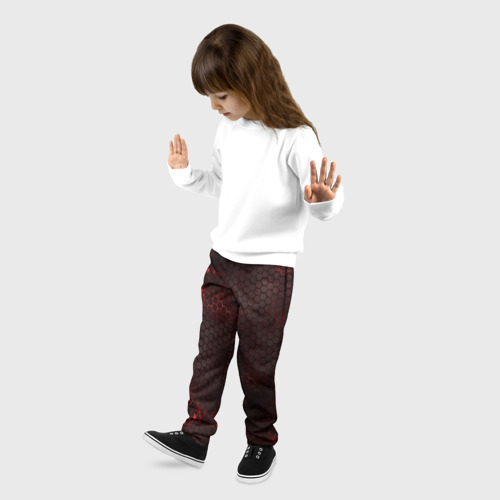 Детские брюки 3D с принтом СТАЛЬНАЯ БРОНЯ, фото на моделе #1