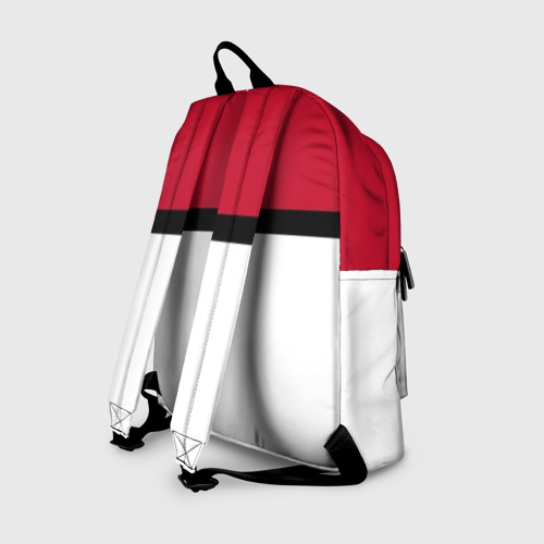 Рюкзак 3D с принтом Покебол, вид сзади #1