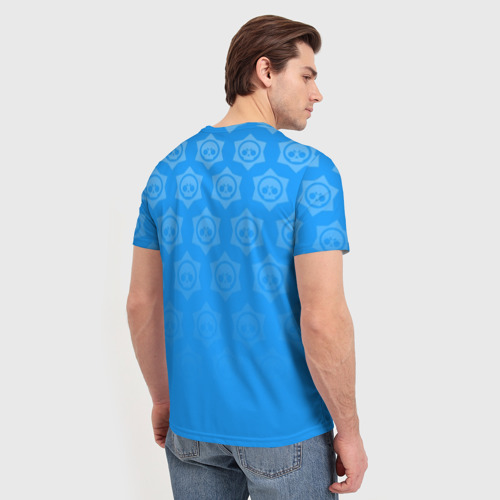 Мужская футболка 3D с принтом BRAWL STARS, вид сзади #2