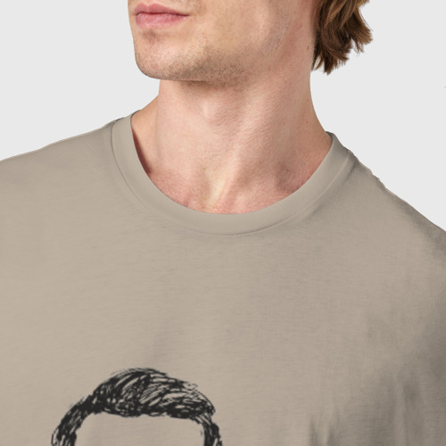 Мужская футболка хлопок с принтом А Чехов, фото #4