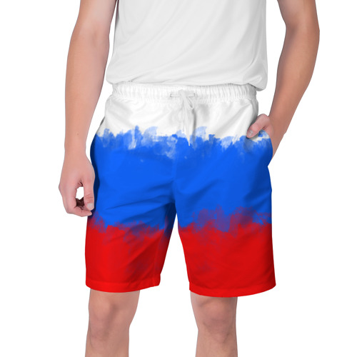 Мужские шорты с принтами "Флаг России 🇷 🇺" .