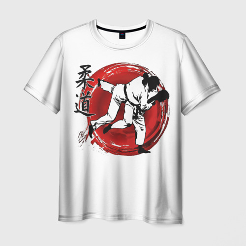 Мужская футболка 3D с принтом Judo, вид спереди #2