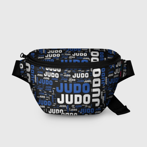 Поясная сумка 3D с принтом Дзюдо, вид спереди #2