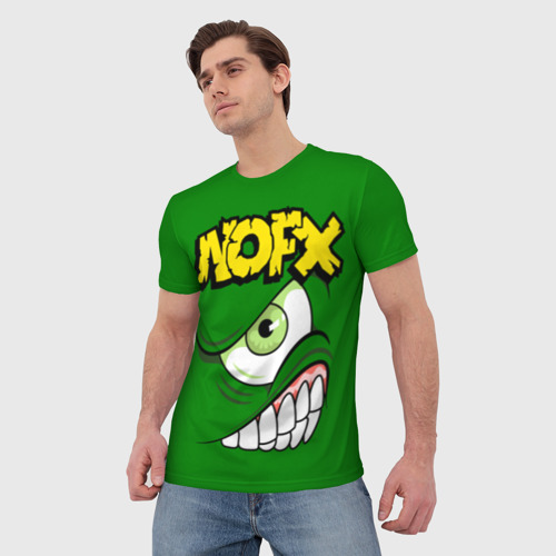 Мужская футболка 3D с принтом NOFX, фото на моделе #1