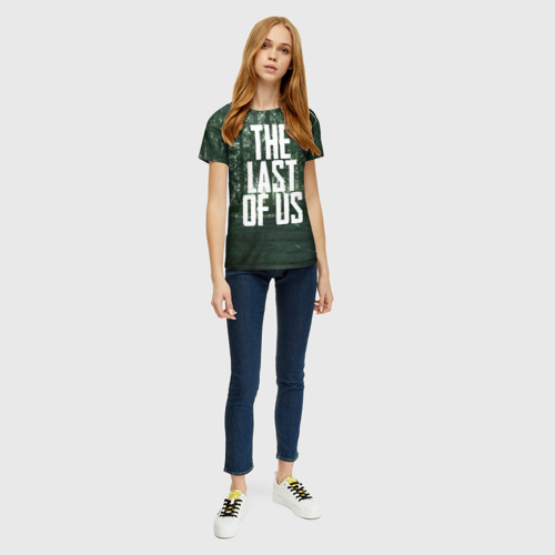 Женская футболка 3D с принтом THE LAST OF US, вид сбоку #3