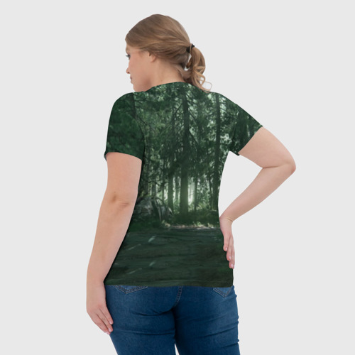 Женская футболка 3D с принтом THE LAST OF US, вид сзади #2
