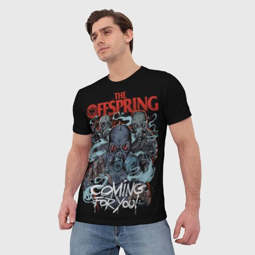 Мужская футболка 3D с принтом Offspring, фото на моделе #1